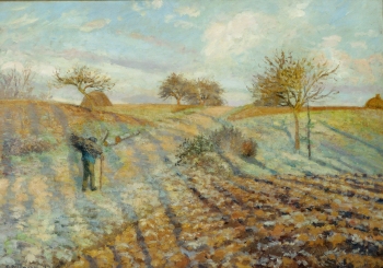 Reproduction tableau de Camille Pissarro : Gelèe Blanche